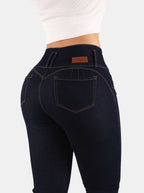 Jean Skinny, pretina ancha, tiro alto, Ref 5183