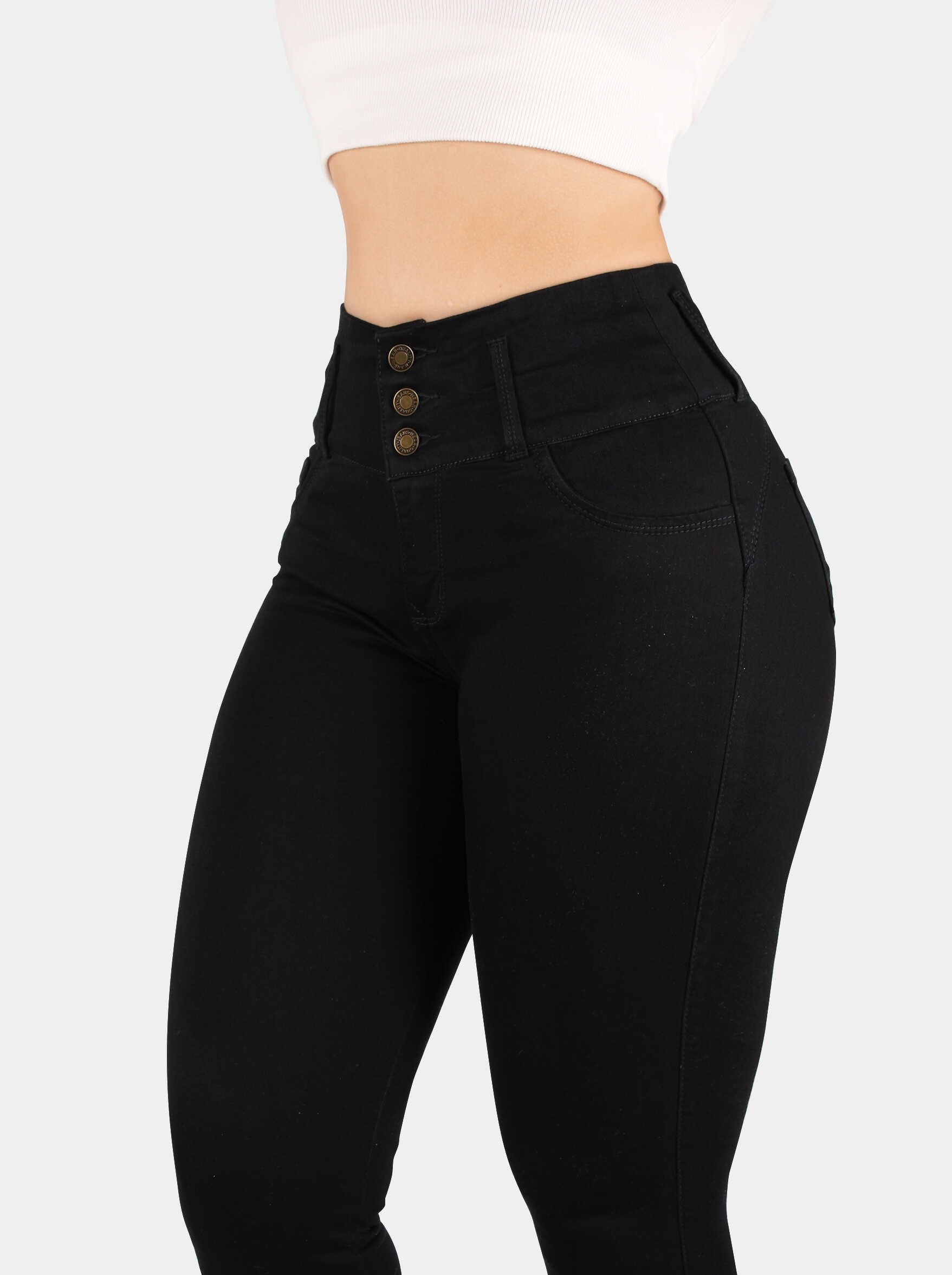 Jean Skinny, pretina ancha, tiro alto, Ref 5212