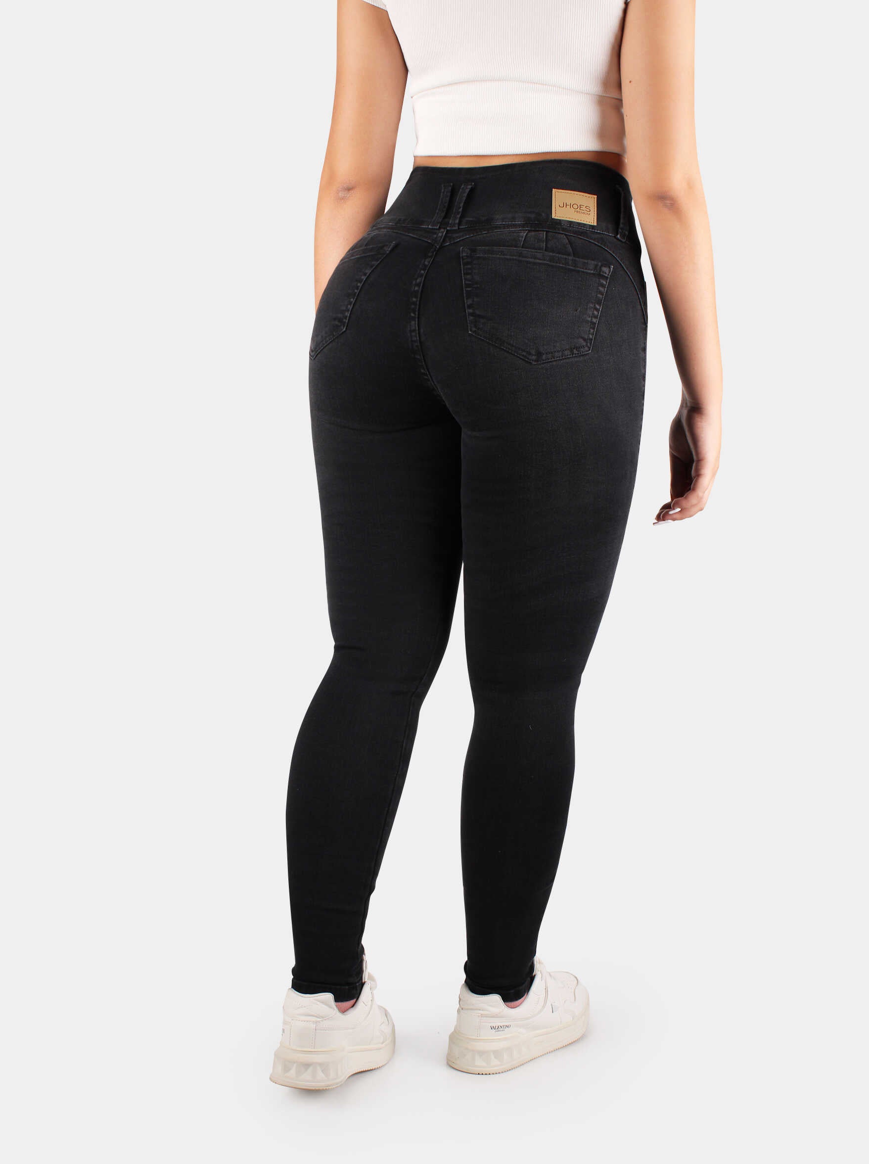 Jean Skinny, pretina ancha, tiro alto, Ref 5193