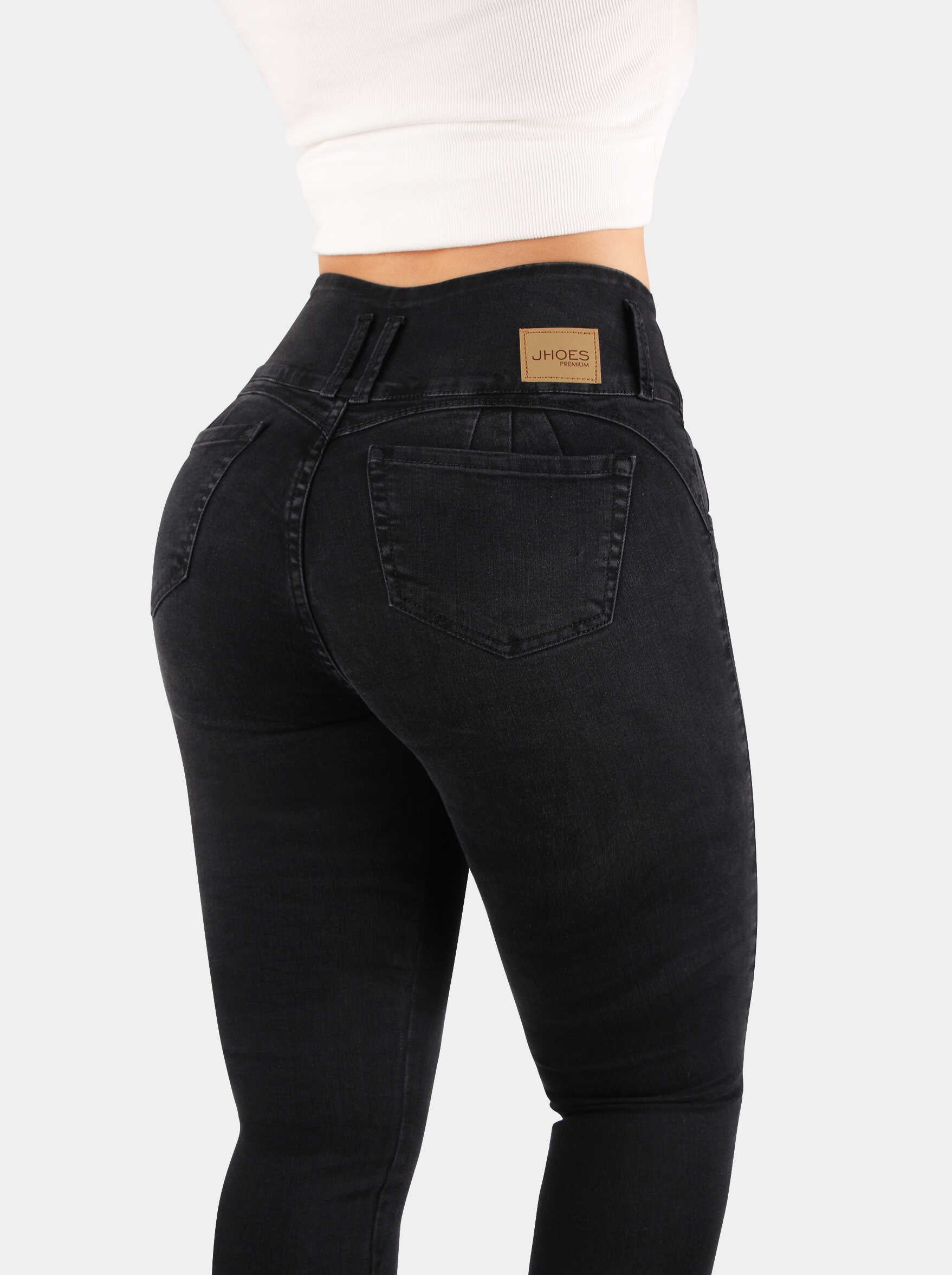 Jean Skinny, pretina ancha, tiro alto, Ref 5193