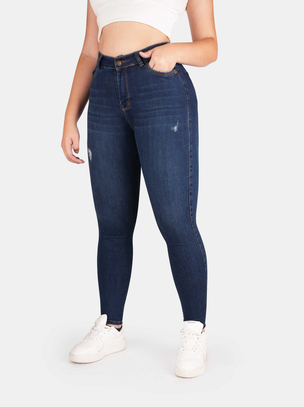 Jean Skinny Strech Tiro alto, Ref 5258