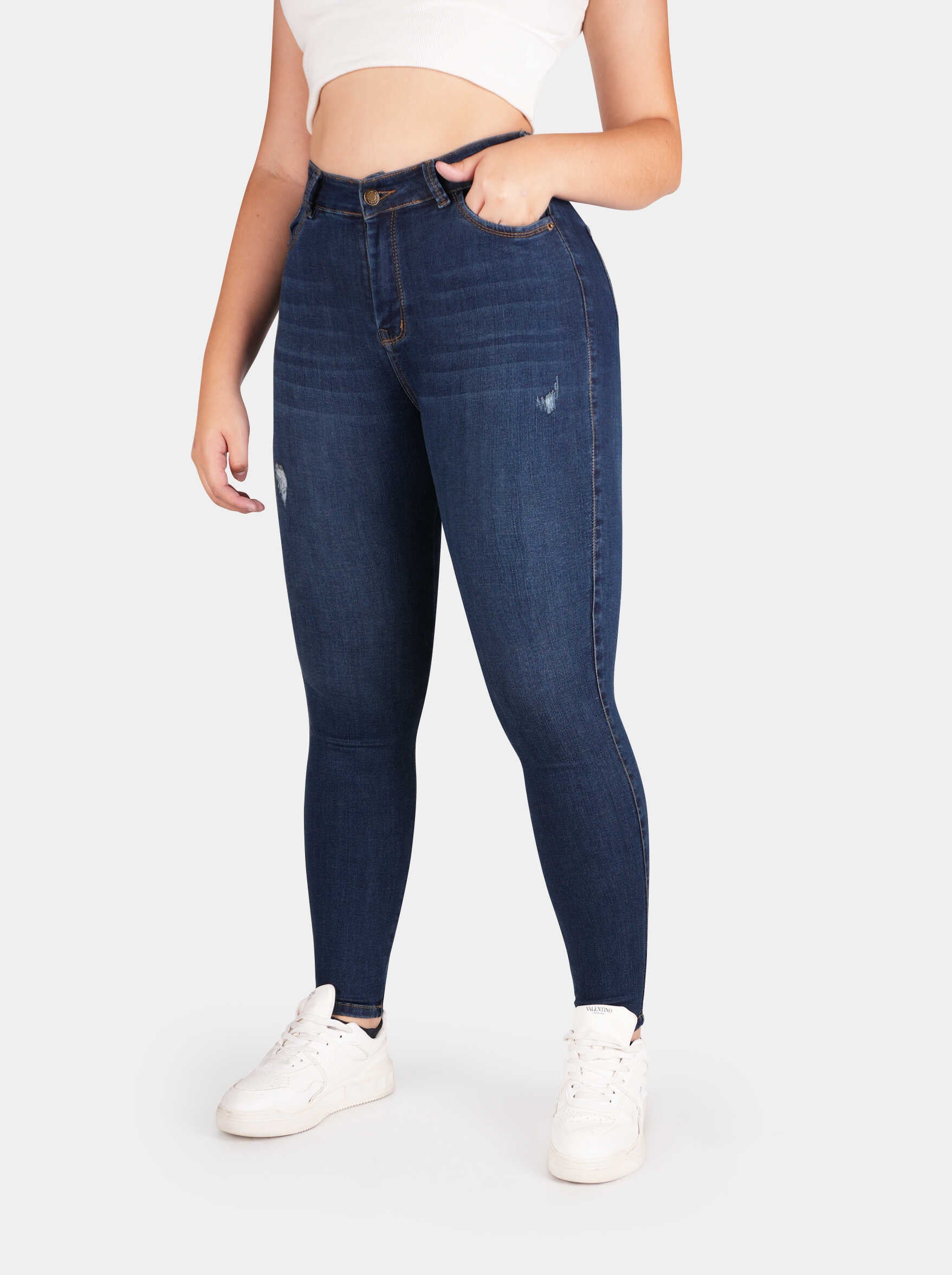 Jean Skinny Strech Tiro alto, Ref 5258