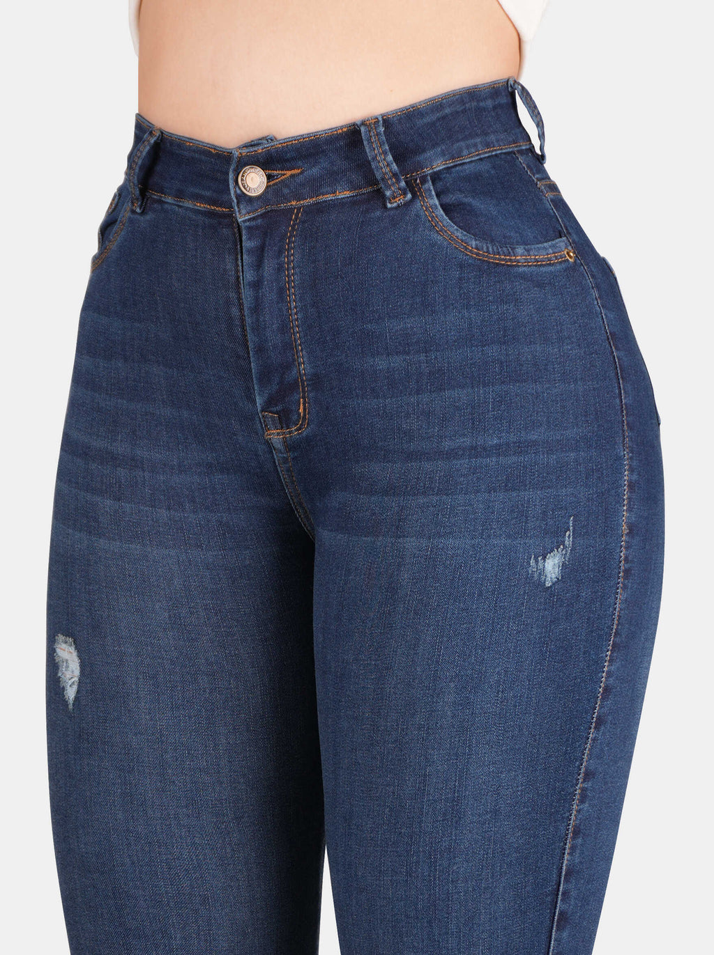 Jean Skinny Strech Tiro alto, Ref 5258