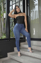 Jean Skinny Strech Tiro alto, Ref 5260