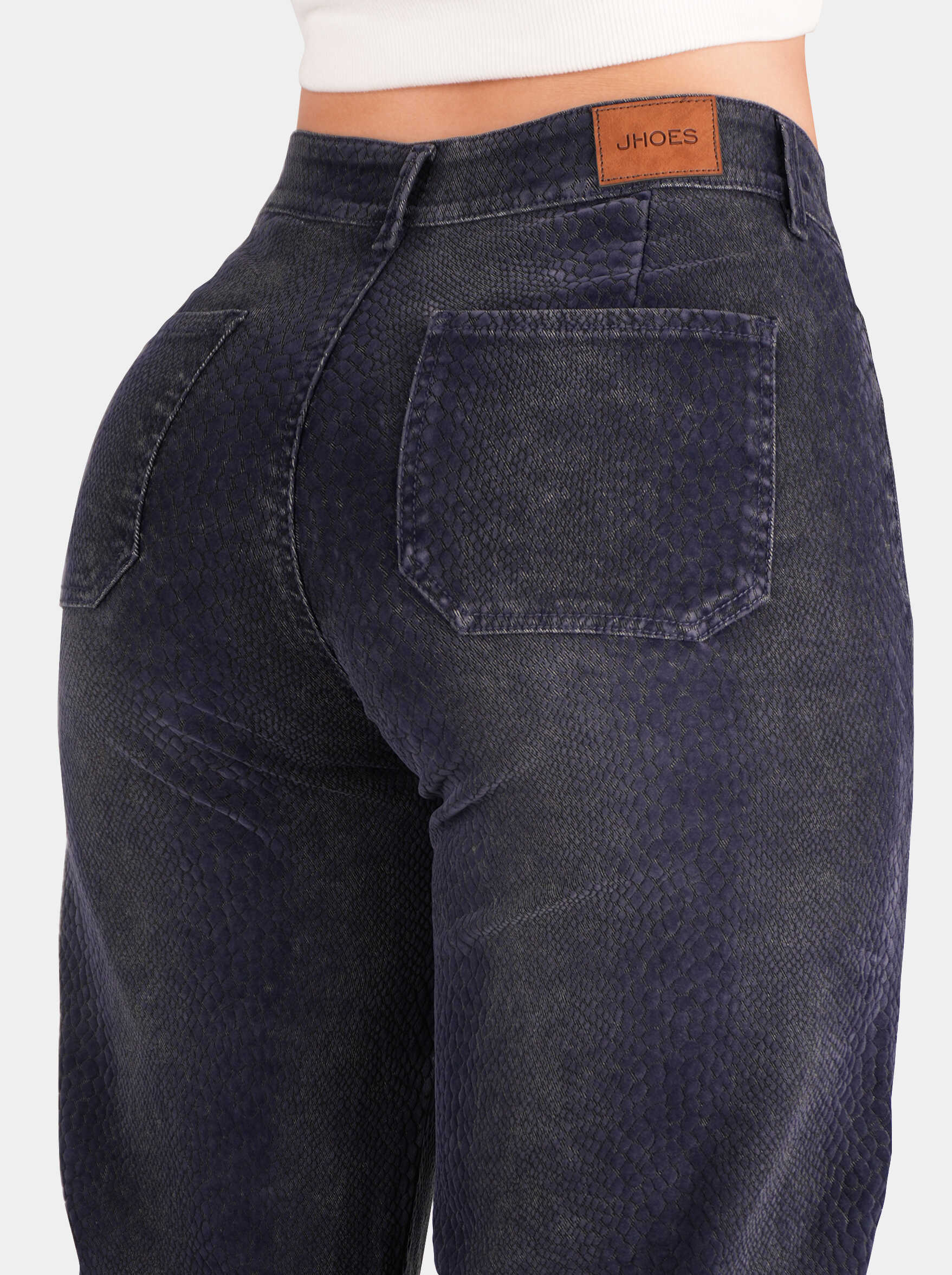 Jean Palazzo, tela gamuza, Tiro alto, Ref 5294